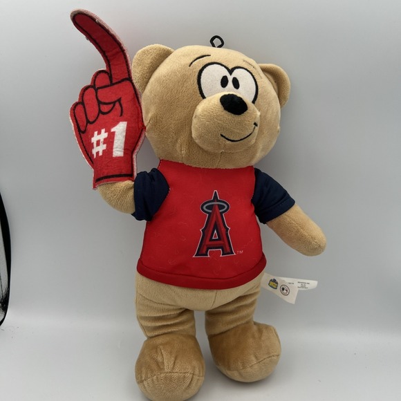 Good Stuff Other - Good Stuff Plush Los Angeles Angels Stuffed Bear with Foam Hand  #1 MLB